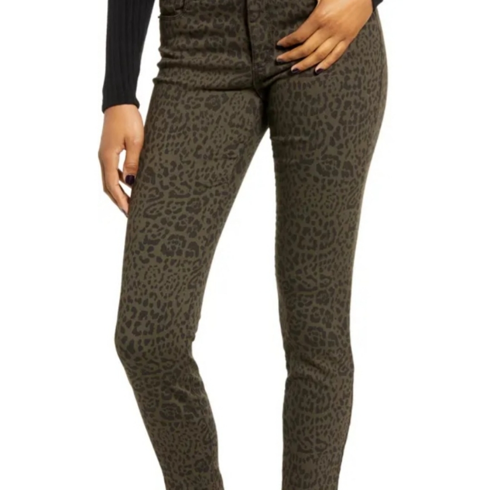 STS Blue Ellie Leopard Print High Rise Jeans